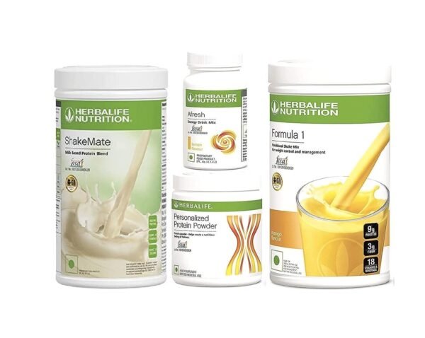 HERBALIFE Weight Loss Combo Formula 1 Mango Flavor, shakemate, protein powder & Afresh Energy Drink Lemon Flavor (1250 GM)