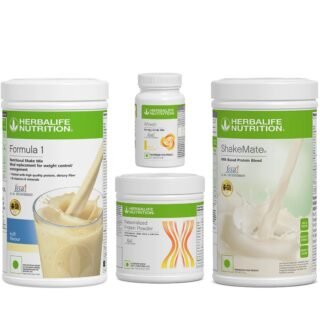 HERBALIFE Weight Loss Combo Formula 1 Kulfi Flavor, shakemate, protein powder & Afresh Energy Drink Lemon Flavor (1250 GM)