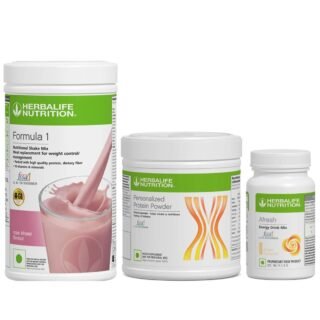 Herbalife Weight Loss Combo Pack (750g)- Rose Kheer Flavor & Ginger